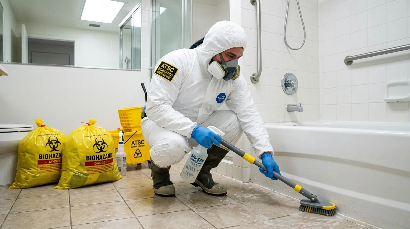 Decontamination equipment deployed for Blood Cleanup in Channelview